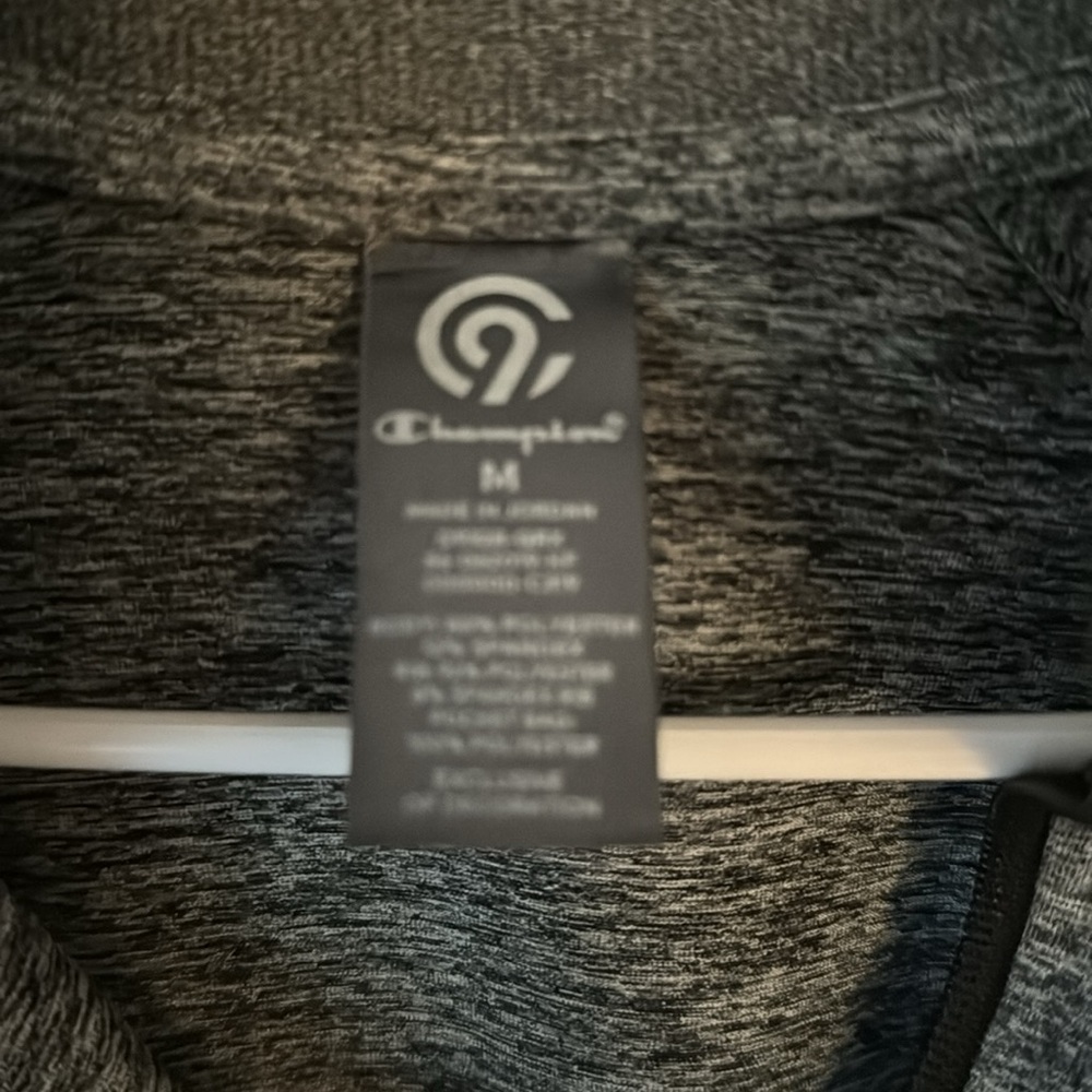 Champion C9 Gray Mixed Media Lightweight Athleisure Full Zip Jacket - Size M - Picture 3 of 7
